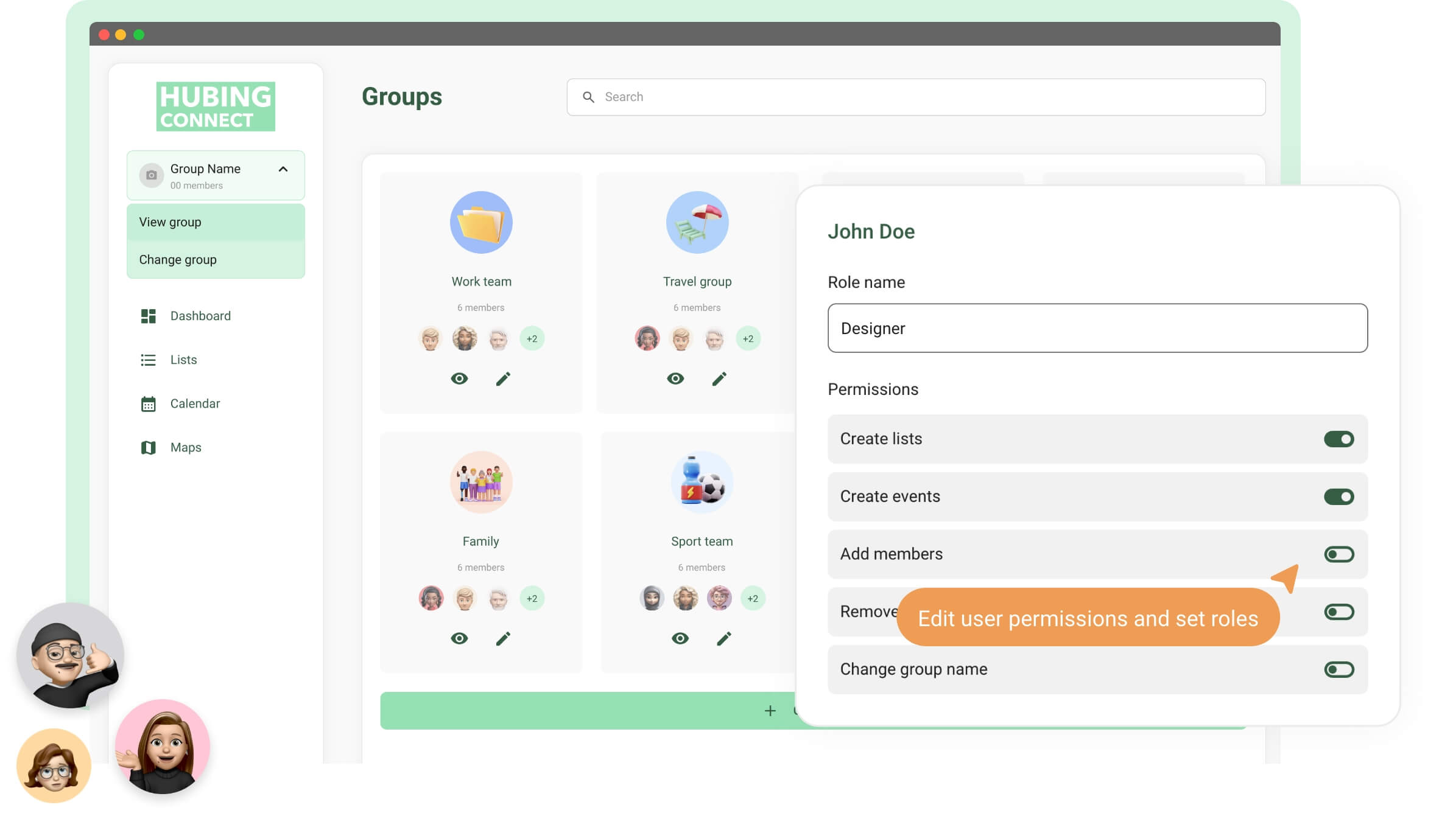 groups view